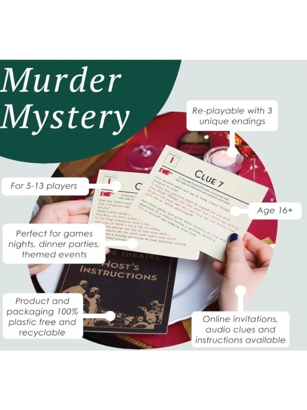 Host Your Own Murder Mystery At The Theatre 1920s Party Game With 3 Alternative